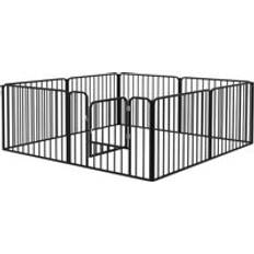 Pawhut 8 Panels Heavy Duty Dog Pen, 60cm Playpen