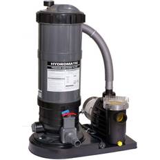 Blue Wave Hydromatic 90 SF Above Ground Pool Cartridge Filter System with 1 HP Pump 1-HP Dark Grey