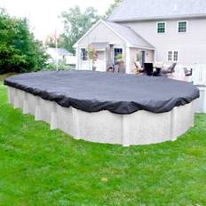 Robelle Premier 16 ft. x 32 ft. Oval Slate Blue Solid Above Ground Winter Pool Cover