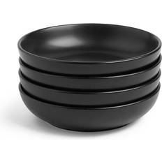 VonHaus Matte Black Pasta 4pcs