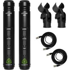 Lewitt LCT 140 AIR Microphone Stereo Pair Bundle with Pro Co EXMN-15 XLR Cables