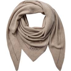 Triangle Solid Logo Scarf M - Dune Beige