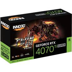 16 GB - GeForce RTX 4070 Ti Super Tarjetas Gráficas Inno3D GeForce RTX 4070 Ti SUPER Twin X2 HDMI 3xDP 16GB