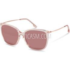 Rodenstock 3343 Damen-Sonnenbrille Vollrand Butterfly Kunststoff-Gestell, pink