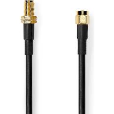 Nedis Antennkabel SMA Hane 50 Ohm 10.0 m Rund PVC Svart