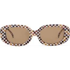 Vans Women Sunglasses Vans Showstopper Sunglasses - White/Black/Yellow