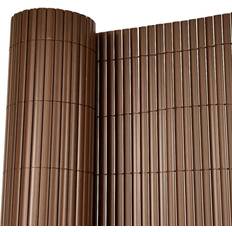 Oypla 1M X 4M Brown Pvc Outdoor Garden Fencing Privacy Screen Roll