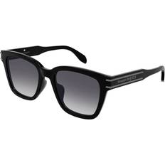 Alexander McQueen Rektangulära - Unisex Solglasögon Alexander McQueen AM0399SA Fit 001