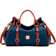 Dooney & Bourke Detachable Shoulder Strap Totes & Shopping Bags Dooney & Bourke Pebble Grain Large Satchel - Midnight Blue