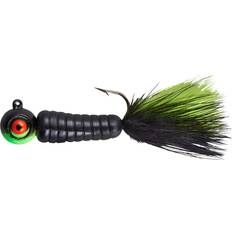 Lindy Fuzz-E-Grub Jig 1/8 oz. Black/Chartreuse 1/8 OZ 2