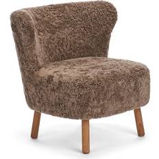 Natures Collection Emil Taupe Short Wool Fauteuil 82cm