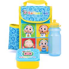 CoComelon Lunch Box 3 Piece Set Kids Bag, Water Bottle & Snack Pot One Size