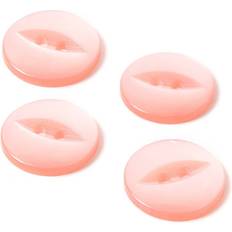 Pink Buttons Hemline Pack of Four Pink Buttons Pink