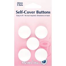 Buttons Hemline Self-Cover Buttons 22mm White