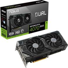 ASUS GeForce RTX 4070 - Nvidia GeForce Graphics Cards ASUS Dual GeForce RTX 4070 SUPER HDMI 3 x DP 12GB GDDR6X