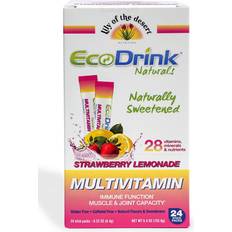 Lily Of The Desert Nutrition Ecodrink Trial Size Stick Packets Strawberry Lemonade 24