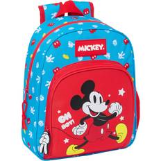 Mickey Mouse Clubhouse Skoletaske Mickey Mouse Clubhouse Fantastic Blå Rød 28 x 34 x 10 cm