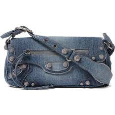 Denim Umhängetaschen Balenciaga Schultertasche Le Cagole aus Denim Blau Einheitsgröße