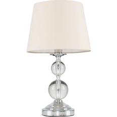 Lighting ValueLights Modern Polished Chrome & Acrylic Ball Touch Table Lamp