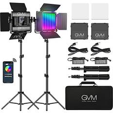 GVM LED Video Light Panel, RGB Video Lighting with APP Control, 800D Studio LED Photography Lighting with Tripod Kit, 8 Kinds Lights Scene LED Light P