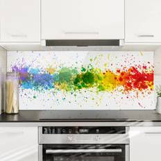 Klebefieber Spritzschutz Muster & Textur Rainbow Splatter