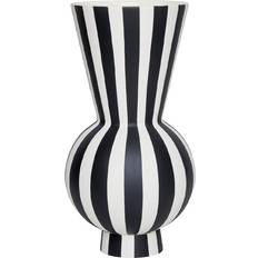 OYOY Toppu Ø14.5 cm Black-White Vase