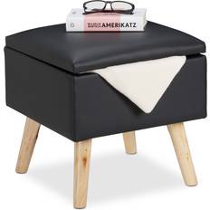 Relaxdays Ottoman With Storage Space 40 x 40 x 40 cm