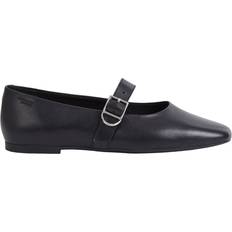 37 ½ Lave sko Vagabond Women's Jolin Buckle Leather Ballet Flats Schwarz