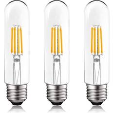 Light Bulbs Luxrite 60-Watt EQ T10 Soft White Medium Base e-26 Dimmable LED Light Bulb 3-Pack LR21627-3PK