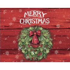 Artículos de Fiesta Lang Merry Christmas with Wreath, Boxed Christmas Cards, 18