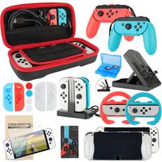 Accessories Bundle for Nintendo Switch OLED Model2021: Super Kit with Carrying