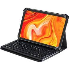 Navitech Navitech Folding Leather Folio Case & Stand with Bluetooth Keyboard Compatible with Samsung Galaxy Tab Active 3 Wi-Fi 8" Tablet