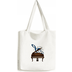 Bags Music Classical Instrument Piano Sheet Music Tote Canvas Bag Shopping Satchel Casual Handbag