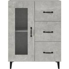 vidaXL 812217 Concrete Gray Sideboard 69.5x90cm