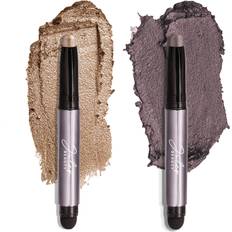 Cosmetics Julep Julep Eyeshadow 101 Crème-to-Powder Eyeshadow Stick Duo, Smoky Amethyst & Silver Moonlight Metallic