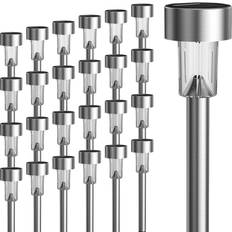 GIGALUMI GIGALUMI 24 Pack Solar Path Lights Outdoor,Solar Lights Lighting,Solar