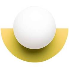 Lamper Candy Little Circle 180 S Væglampe Sunshine Yellow W28 x D20 x H22 cm
