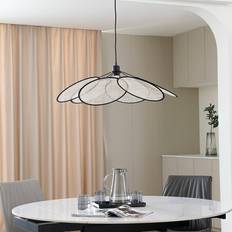 Lindby Pendant Lamps Lindby Astraia Nature Ø 80 cm Pendant Lamp