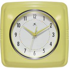 Resin Clocks Infinity Instruments Retro 9.25-inch Square Wall Clock