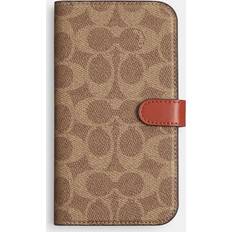 Beige Wallet Cases Iphone 15 Pro Max Folio In Signature Canvas