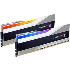 32gb ddr5 6000 cl36 G.Skill Trident Z5 RGB Series Intel XMP 3.0 DDR5 RAM 32GB 2x16GB 6000MT/s CL36-36-36-96 1.35V Desktop Computer Memory UDIMM Metallic Silver F5