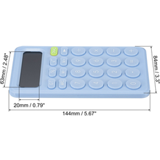 AG13 Calculators Unique Bargains Desk Basic Cute Calculator Calculators Battery Powered 12 Digit Blue Blue