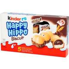 Kinder 5 Happy Hippo Milk & Cocoa Cream Biscuits, 103.5g