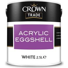Crown White Paint Crown Crown Trade Acrylic Eggshell White 2.5L