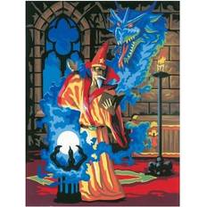 Royal & Langnickel A4 Painting By Numbers Kit Wizard Sorceror Pjs14