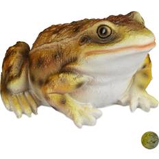 Relaxdays Garden Frog Figurine Weatherproof 9 x 13.5 x 15 cm