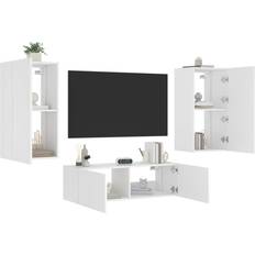vidaXL 3-Pack TV-Wohnwand Mit LED-Leuchten