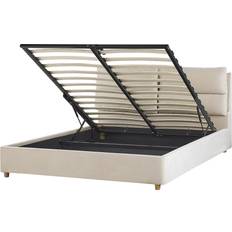 Beds & Mattresses Beliani Doppelbett in Beige