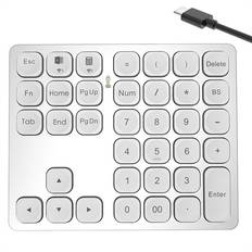 Tlily Mini Wireless Bluetooth Keyboard Phone Tablet Keyboard Keyboard Mouse for Android White