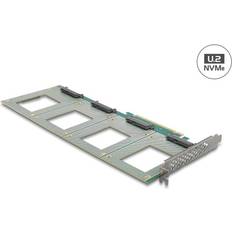 Schede di Controllo DeLock Scheda PCI Express 4.0 x16 a 4 U.2 NVMe SFF-8639